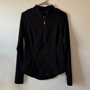 Athleta Salutation Ribbed Jacket Black